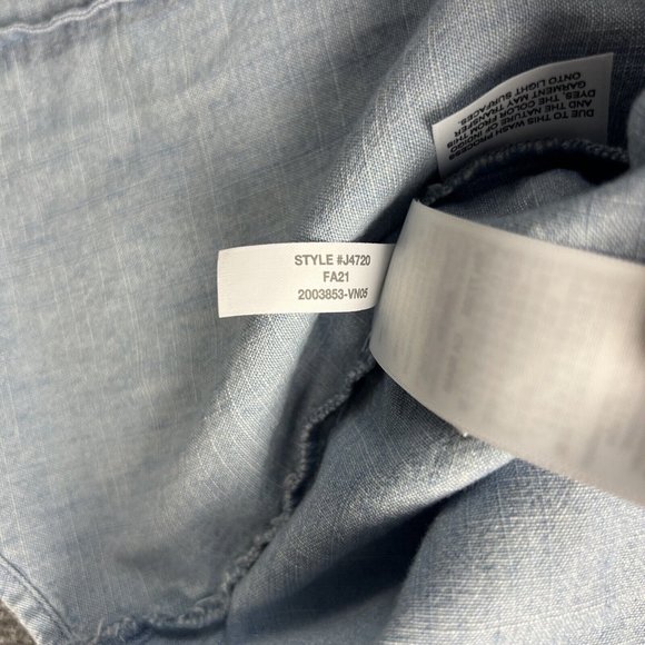 J.Crew Small Womens Top Button Down Chambray Long Sleeve Blouse - Picture 10 of 12